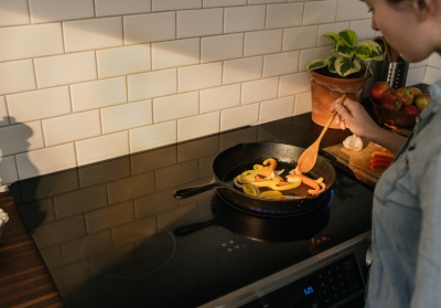 Cooking on induction stove