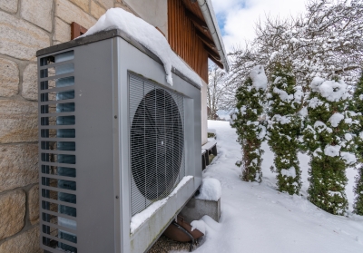 air source heat pump in winter