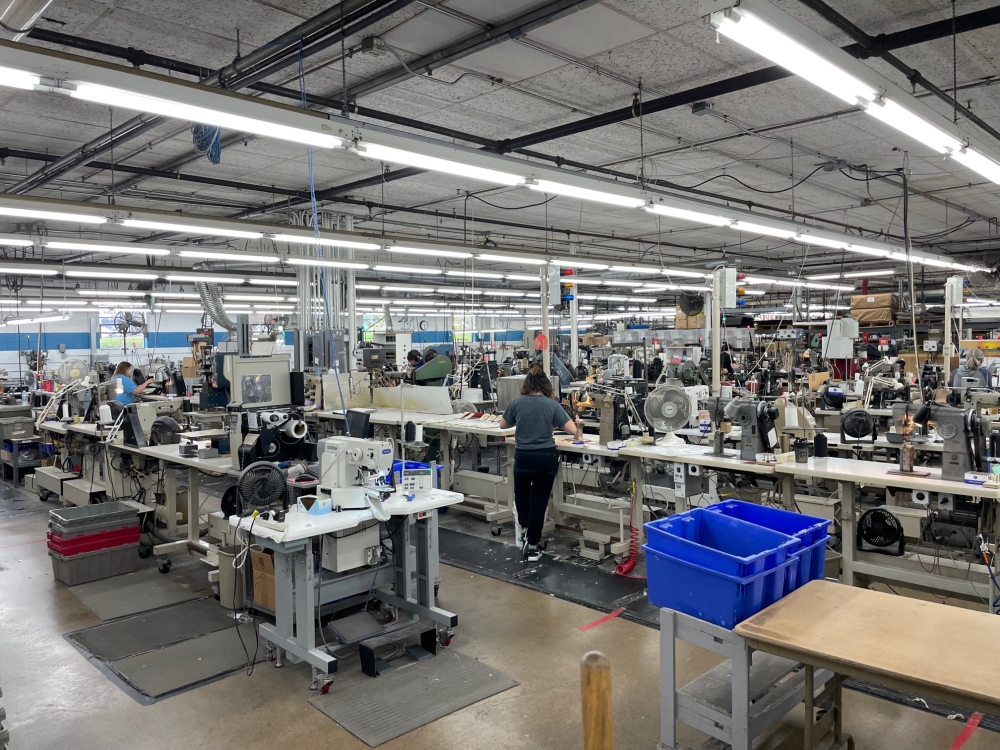 Inside Ridell Shoes factory