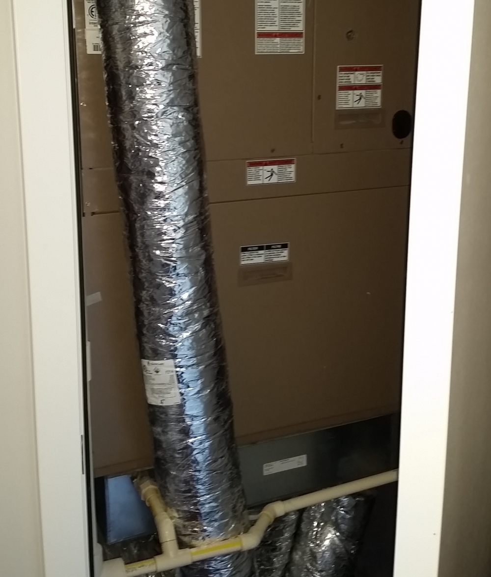 furnace/ac in closet